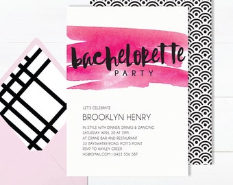 Bachelorette Tri Fold Invitations 8