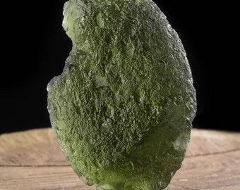 18.1g Raw MOLDAVITE Stone from Czech Republic - For Moldavite Jewelry, Moldavite Pendant, Moldavite Wire Wrap, Moldavite Necklace 22510