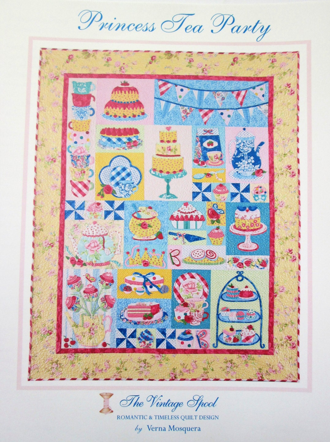 Princess Tea Party Quilt Pattern by the Vintage Spool