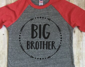 Big Brother Shirt-Big Brother Announcement Shirt-New Brother Shirt-Baby Announcement Shirt-Sibling Shirt-Raglan Shirt-Little Brother Shirt