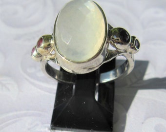 Moonstone, Moonstone Ring, Moonstone Jewelry, Moonstone Ring Sterling Silver, Rings, Silver Ring, Sterling Silver Ring, Ruby Ring, Gemstone