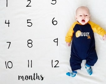 Watch Me Grow Blanket, monthly count, baby shower gift, gifts under 20, gift for baby, baby photo prop, most popular baby item