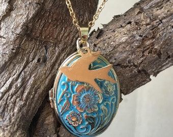 New Beginnings Bird Locket