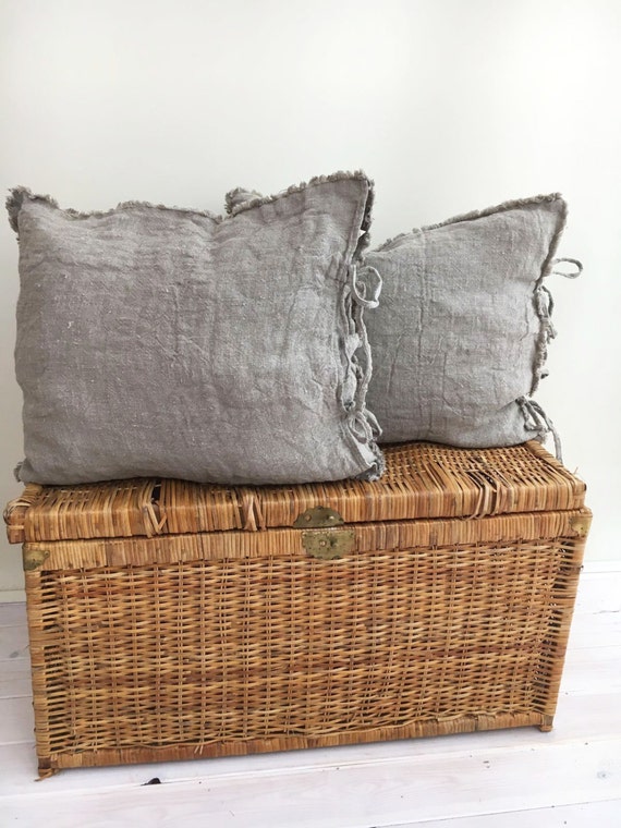 Burlap Pillow Covers Farmhouse Shams Throw Pillow Covers 18