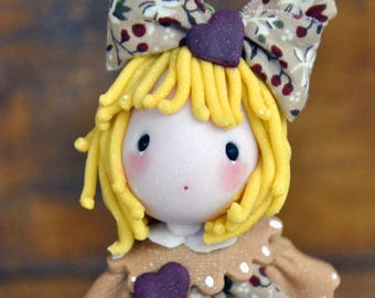 Brigitta, cold porcelain doll