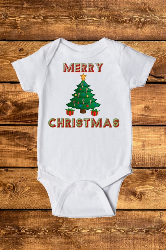 Merry Christmas Infant Onesie and Toddler by LeopardVinylDesigns