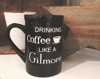 Coffee Mug, Gilmore Girls, Gifts For Her, Custom Mug, Gilmore Girls Coffee Mug, Coffee Addict, Personalized Mug, Ceramic Mug, Coffee Cup