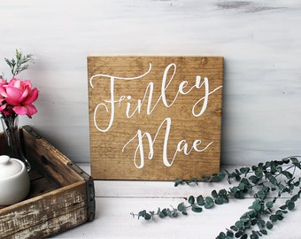 Baby Name Sign, Baby Name Wall Art, Personalized Nursery Baby Name Sign, Newborn Name Sign, Nursery Name Sign, Baby Shower Gift, Baby Gift