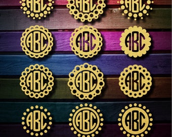 70% OFF SALE Circle Monogram Frames SVG, Circle Monogram svg, Monogram Frame svg, png, eps, dxf, Circle Frames, Circle Frames svg