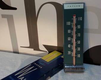 Vintage Taylor Indoor Thermometer Wall Mount FREE SHIPPING