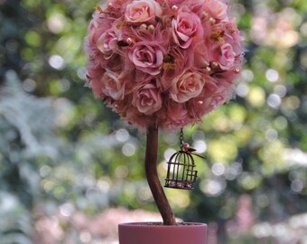 Ash pink floral tree
