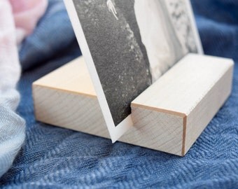 Maple Photo Stand | Wood Picture Holder | Photo Print Stand | Light Wood Photo Display Stand | Photo Block | Photo Gift | Minimalism gift