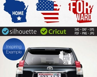 Wisconsin svg cut files clipart design for Cricut download Wisconsin monogram svg cuttable for Silhouette dxf Home American state Iron on