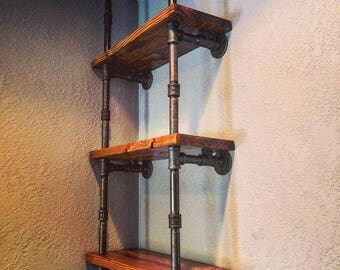 Industrial Shelving - Pipe Shelves, Organization, Storage, Home Decor, Library, Modern, Vintage, Steampunk, Machine Age, *Free Shipping