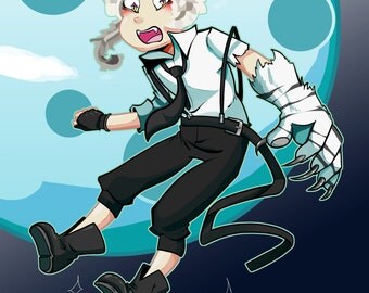 Handmade items/Glossy Stickers/Gifts for geeks/Gifts for Anime fans/Collector's item/Anime fanart/Bungou Stray Dogs/"Ability Users"