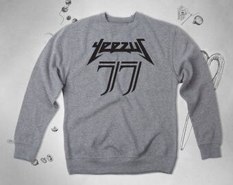 Kanye West Sweatshirt Yeezus Sweater Unisex Sweatshirt Kanye Sweater Yeezy Sweatshirt Gift Skull Sweater Funny Mens Sweatshirts for Him 017