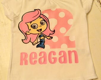 Bubble Guppy Shirt/Bubble Guppy Birthday Shirt/Molly Bubble Guppy Shirt/Birthday Shirt/Toddler Birthday Tee/Baby's First Birthday Tee/Buble