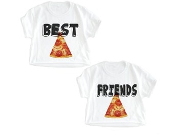 Best friend PIZZA, Best Friend shirts, Pizza Best Friends, Best Friend, Matching best friends, Each sold separately- Order 2 for the set!