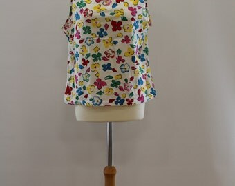 Colourful Floral Vest (White/Yellow/Green/Pink/Blue/Red/Black)