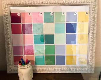Framed Wall Calendar calendar planner | etsy Framed Wall Calendar calendar planner | etsy