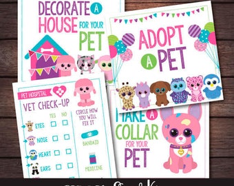 Beanie Boo Birthday Party, Beanie Boo Prints, Digital files, Instant download
