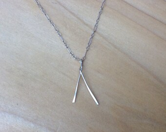 Uruz Necklace, Strength Necklace, Sterling Silver Rune Necklace, Dainty Rune Necklace, Ladies Strength Rune Necklace, Girls Gift, Viking Run