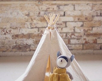 Doll Teepee and Faux Fur Rug