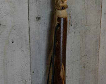 Hand Carved Walking Stick, Bear Walking Stick - Grizzly Carving - Bear Stick - Hiking - Unique Gift - Functional Art - Ren Faire 1623
