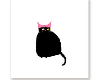 Women's March Cat Print - Equality for All - Protest Art