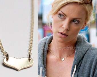 Heart Gold Necklace - Celebrity Style - 14K Goldfilled