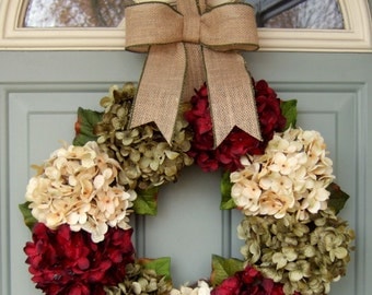 Christmas Wreath - Holiday Wreath - Red Berry Christmas Wreath