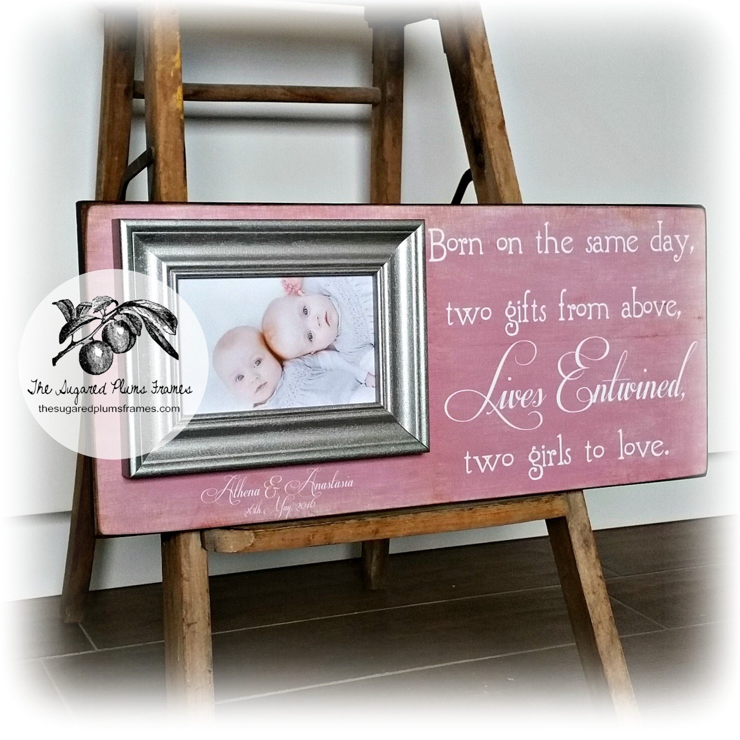 Twins Baby Gifts Twins Picture Frame Girl Twins Boy Girl