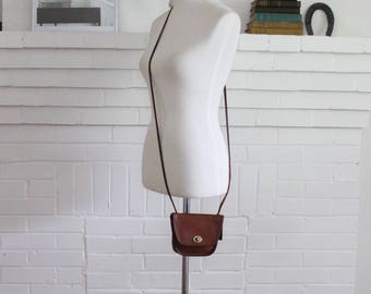Vintage Coach Bag // Mini Messenger Bag British Tan // Everett Crossbody Purse