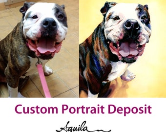 Deposit for Custom Watercolor Portrait