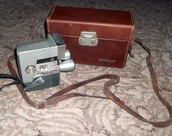 Vintage WOLLENSAK Movie Camera, 16mm, Triple Lens, ca1950