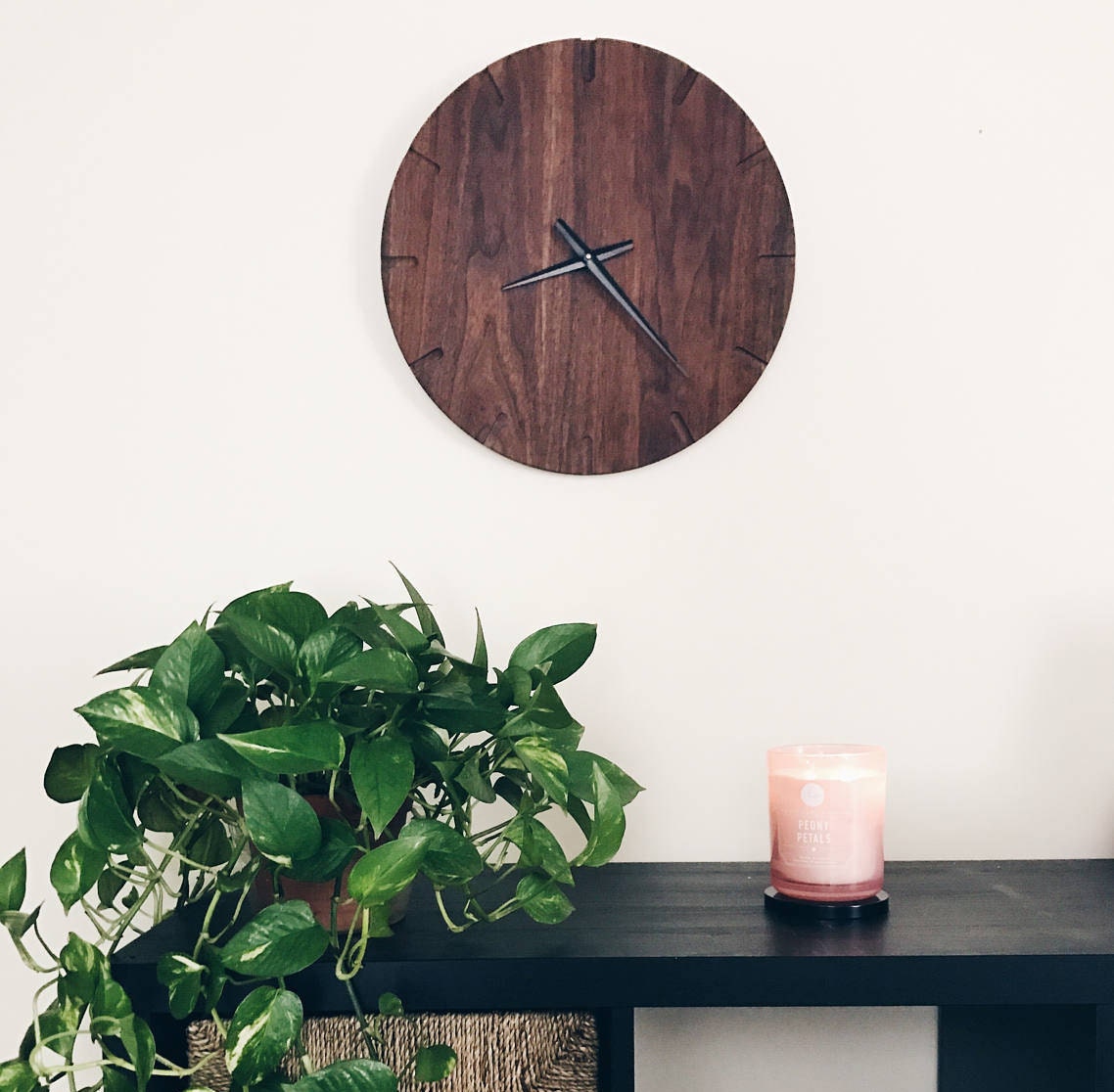 Handmade Wooden Wall Clock Wall Decor Large Wall Clock Home