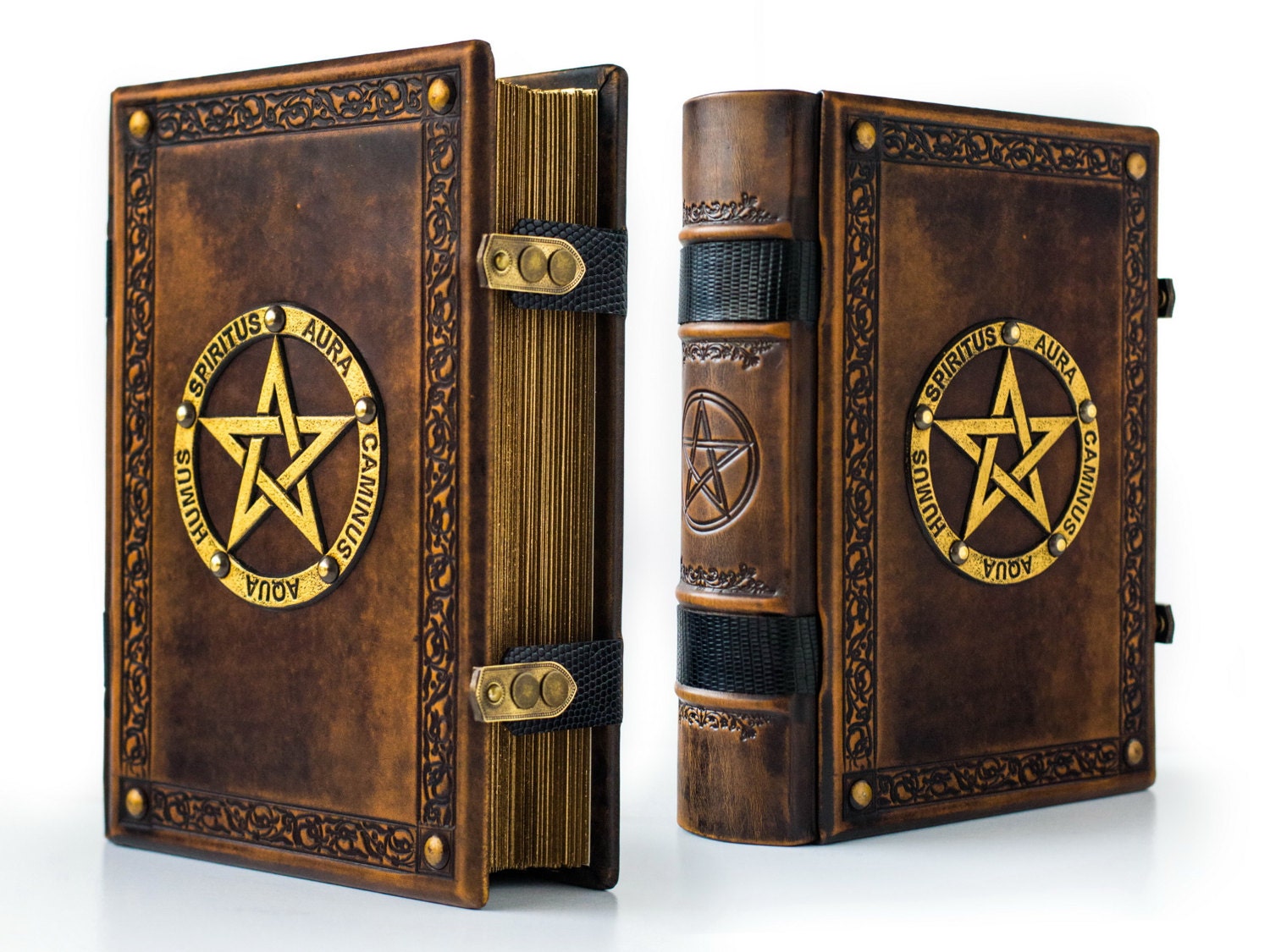 8 X 10 Large Leather Book Of Shadows 700 Pages