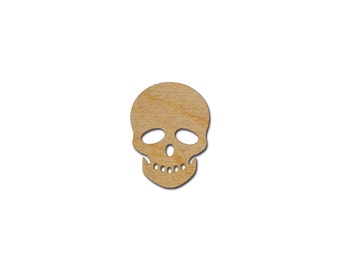 Sugar Skull Shape Variety of Sizes Unfinished Wood Craft Cutouts Artistic Craft Supply