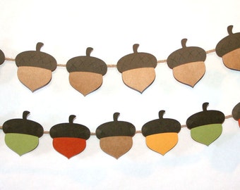 Woodland Garland / Acorn Garland / Woodland Banner