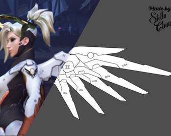 Mercy Classic Skin Wings Pattern for Cosplay