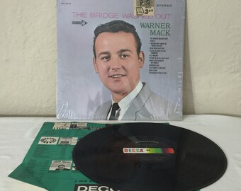 Warner Mack The Bridge Washed Out Vintage Vinyl Record Album lp 1965 DECCA Records DL 74692