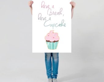 Cupcake Wall Art cupcake saying | etsy Cupcake Wall Art cupcake saying | etsy