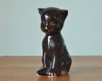 Ceramic black cat | Etsy