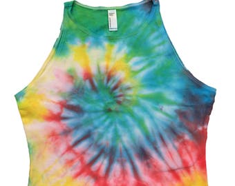 FREE SHIPPING Tie Dye Crop Top Multiple Colors Available Festival Fashion Custom Made