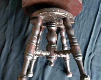 Antique piano stool | Etsy