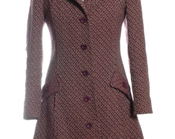 Vintage 1960's Habro Purple Swing Coat 10 - www.brickvintage.com