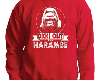 Harambe Sweater Funny Harambe Sweatshirt Christmas Gift
