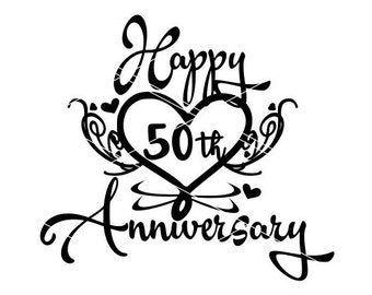 Free Free 278 50Th Wedding Anniversary Svg Free SVG PNG EPS DXF File
