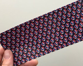Grateful Dead Steal Your Face Tiled Design Sticker XL 10x3 Inches