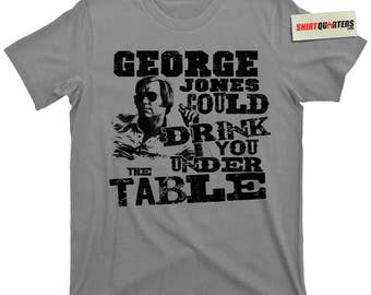 George Jones I Don't Need Your Rockin Rocking Chair Walls Can Fall Cold Hard Truth Country Western Music Jim Beam Jack Daniels drunk T Shirt